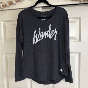 The North Face Charcoal Wander Long Sleeve Tee